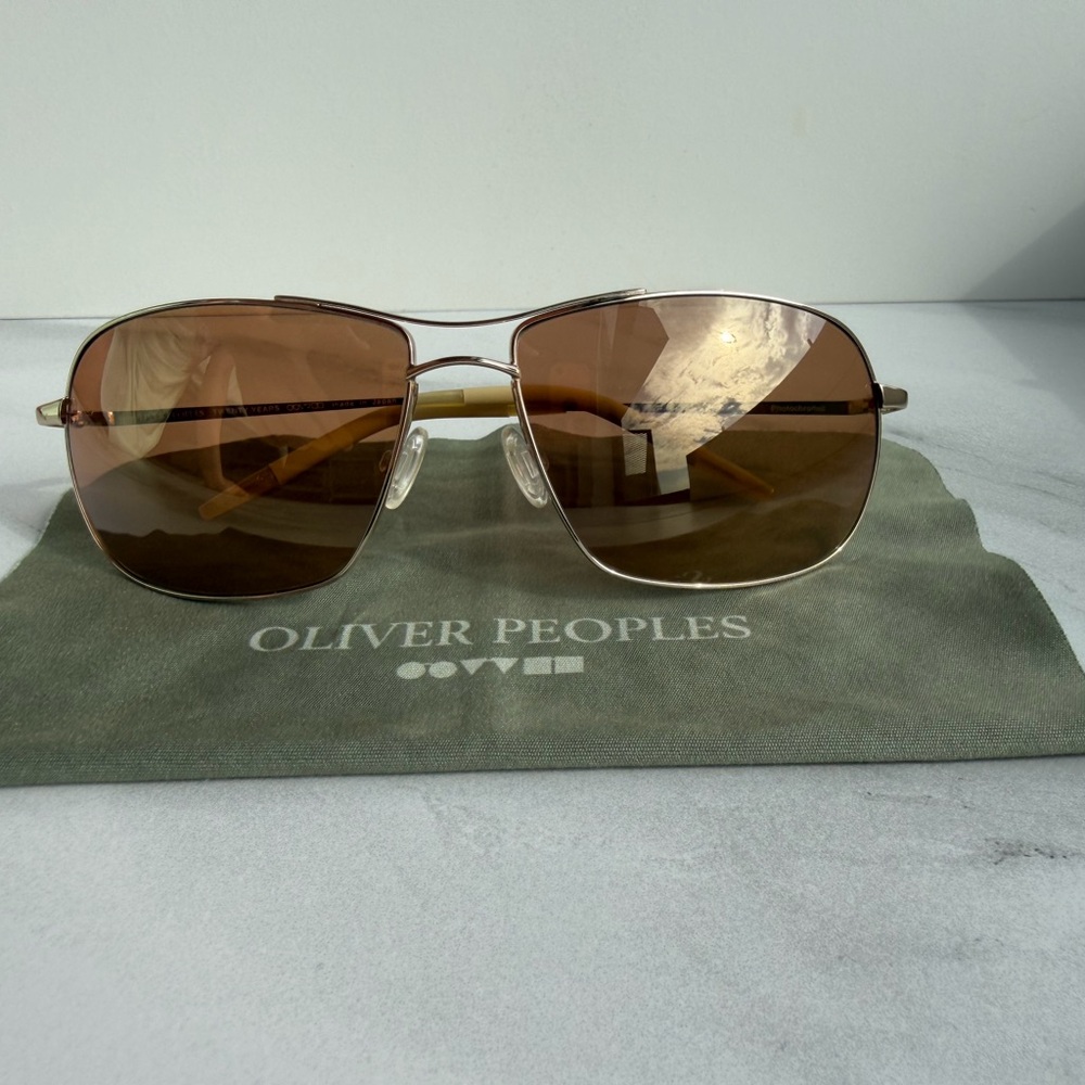 Oliver Peoples Gold Photochromic Eyewear